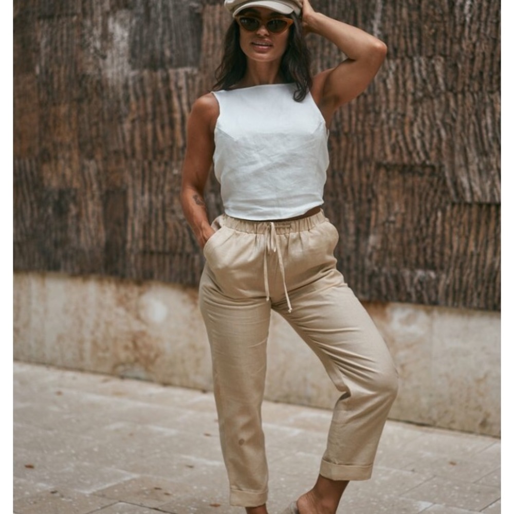 Vegan Resort Wear - Hermosa Tie-Back Top